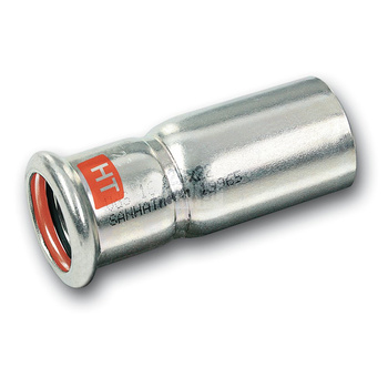 Nypel SANHA Therm Industry redukcja, stal (Cynk/nikiel), 76,1 mm x 42 mm (zz x zw)