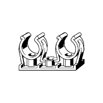 Uchwyt podwojny VIEGA 94826C2 do rur 6 mm tworzywo sztuczne biały