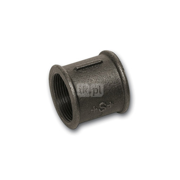 Mufa SANHA 272#, żeliwo, 3/4'' x 3/4'' (GW x GW) - czarny