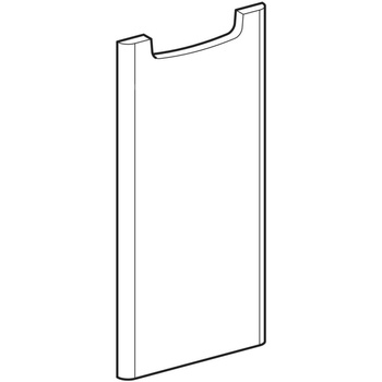 REKORD front do szafki bocznej niskiej, wersja lewa, biały połysk
