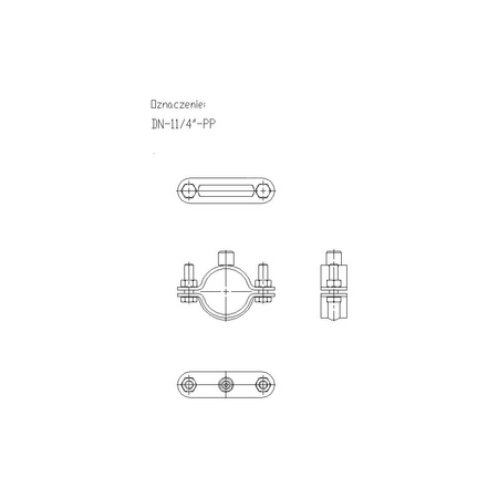 Obejma mocująca tryskaczowa NICZUK DN 41-44 mm 11/4-PP