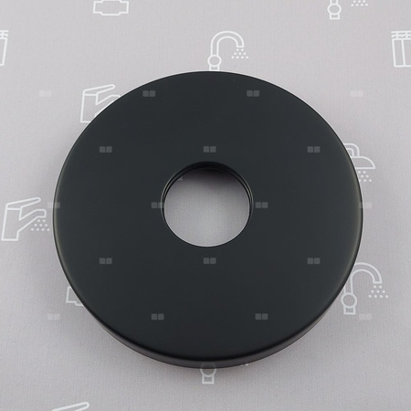 Rozeta z uszczelką do baterii wannowej wolnostojącej MOZA BLACK