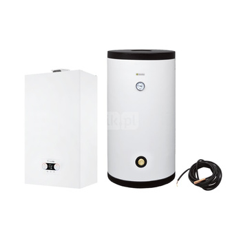 Pakiet - Kocioł gazowy jednofunkcyjny BERETTA QUADRA X 25R kondensacyjny wiszący 3.1 - 25 kW + Zasobnik c.w.uIdra 100SV (100L)