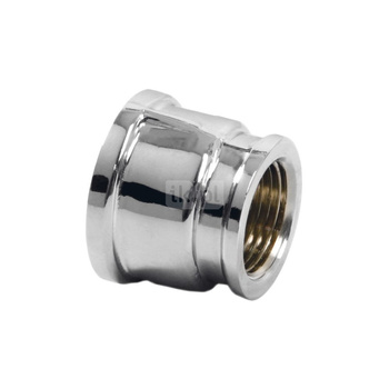 Mufa FERRO redukcja, mosiądz (chrom), 1/2'' x 3/8'' (GW)