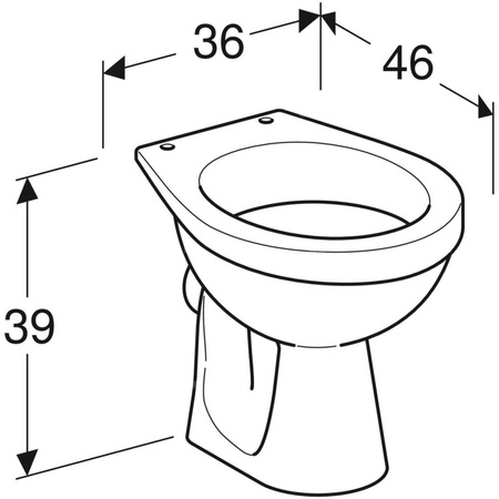 Miska WC stojąca KOŁO biała