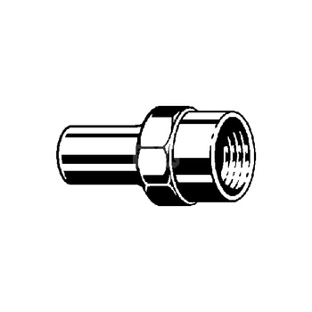 Element wsuwany Prestabo VIEGA 11121 jednoczęściowy, stal (ocynk galwaniczny/elektrolityczny) / stal (ocynk galwaniczny/elektrolityczny), 18 mm, 1/2'' (kw x gw), 46 mm