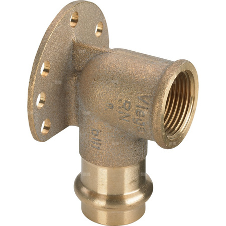 Kolano z łapami VIEGA 22255LF, brąz / brąz, 22 mm x 1/2'' (mz x gw)