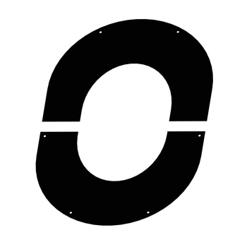 Osłona przejścia przez ścianę fi200mm 31-40st. RAL9011MB