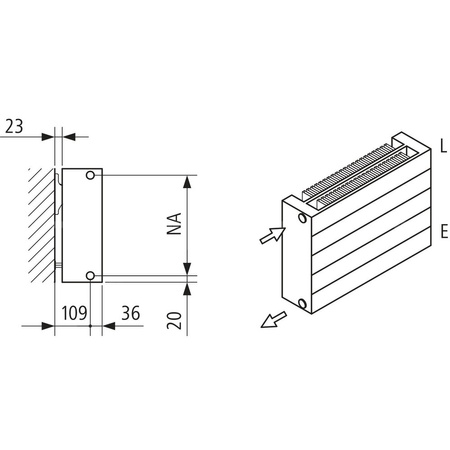 Grzejnik płytowy typ 22 KERMI HHN wym. 490 x 3200 mm, kolor biały, moc 4698 W