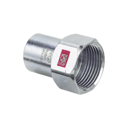 Element wsuwany Prestabo VIEGA 11121 jednoczęściowy, stal (ocynk galwaniczny/elektrolityczny) / stal (ocynk galwaniczny/elektrolityczny), 22 mm, 1/2'' (kw x gw), 46 mm