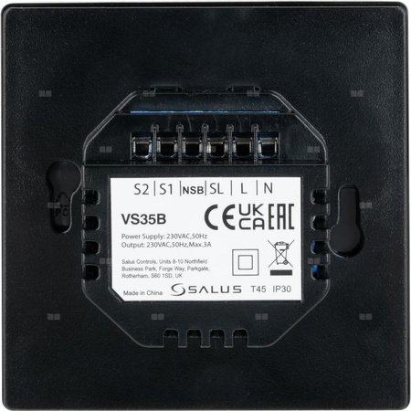 Regulator temperatury SALUS VS35B, montaż podtynkowy