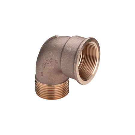 Łuk 90' VIEGA 3092 jednoczęściowy, brąz / brąz, 1/4'' (gz x gw)