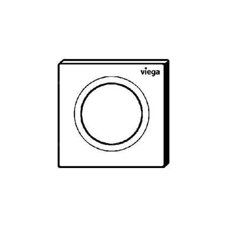Przycisk spłukujący do stelaża pojedynczy przycisk (Mechaniczny) VIEGA 86102 tworzywo sztuczne, kolor biały, 130 mm x 8 mm x 130 mm