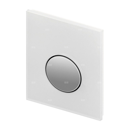 Przycisk spłukujący do stelaża do pisuaru (Mechaniczny) TECE loop szkło, kolor biały / chrom połysk