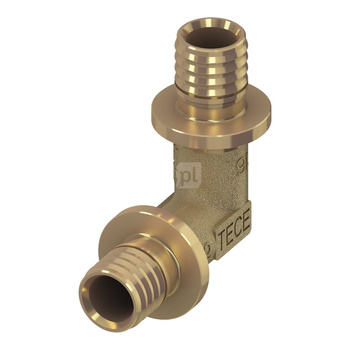 Kolano 90' TECE flex, mosiądz, 25 mm (zz x zz)