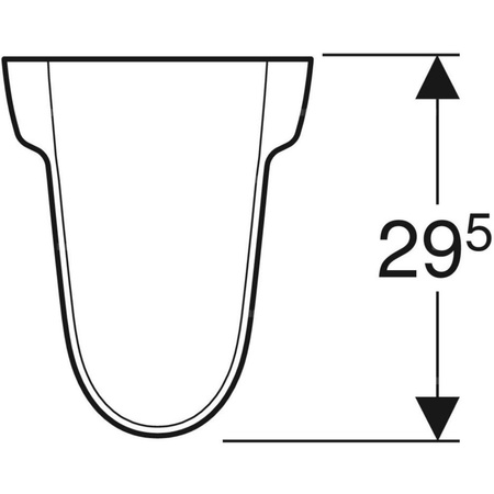 REKORD Półpostument umywalkowy