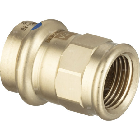 Złącze przejściowe VIEGA 2212LF, brąz / brąz, 22 mm x 1'' (mz x gw)