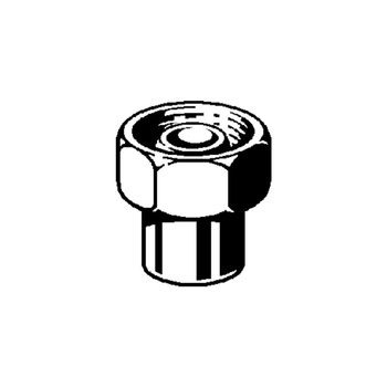 Złącze przyłączeniowe VIEGA 94384G dwuczęściowy, brąz / brąz, 35 mm x 1 1/2'' (lw x gw)