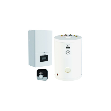 Pakiet - Kocioł gazowy jednofunkcyjny DE DIETRICH MCR4 24 kondensacyjny wiszący 3.3 - 26.1 kW + RegulatorSMART TC + Zasobnik c.w.uSRK100MG
