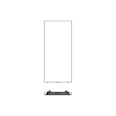 Kermi Pateo BH 1925x66x700mm QN1808, jasny srebrny