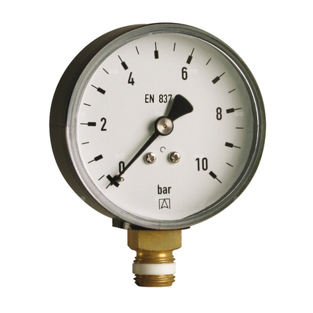 Manometr z rurką Bourdona AFRISO RF standardowy -1/0,6 bar G1/4B aksjalne fi 63 mm, kl. 1.6%