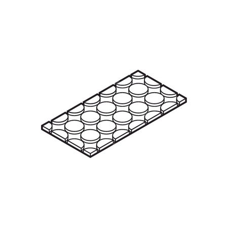 Panel dekoracyjny grzewczy chłodniczy VIEGA 123811 płyta gipsowo-włóknowa, wym. 620 mm x 310 mm x 18 mm