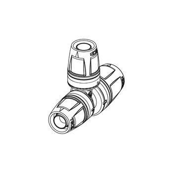 Trójnik TECE logo redukcja 90' PPSU 32 mm x 16 mm x 32 mm (końcówka wtykowa x końcówka wtykowa x końcówka wtykowa)