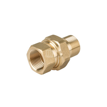 Śrubunek wzmocniony prosty stożek PERFEXIM PHA-301, mosiądz, 1/2'' (GW x GZ), PN16 bar
