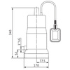 Pompa zanurzeniowa do ścieków WILO Initial Drain 13-9 PP 1 x  230 V, moc 0.75 W 50 Hz