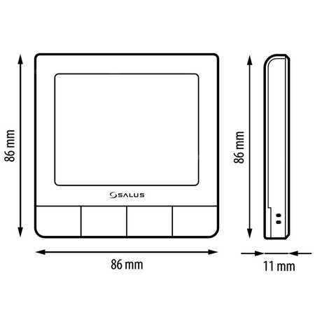 SALUS StartPack Premium RF - zestaw bezprzewodowego sterowania ogrzewaniem podłogowym z zarządzaniem przez Internet: KL08RF230V,  UG800, 4 x SQ610RF