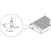 Konwektor Kermi V-Kon S Typ55 BH140x316x2800mm QN5029, weiß, 6 bar, o. Abd., Vent. re