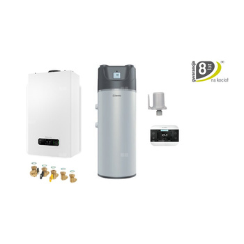 Pakiet z kotłłem kondensacyjnym EXCLUSIVE EVO X 35 R + pompa ciepła HP-E 260 ACS S