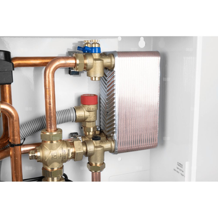 Grupa pompowa AFRISO PrimoBox AHB 642 GZ x GW 3/4'' x 3/4'', z zaworem termostatycznym, z izolacją, z pompą obiegową 2x Grunfos UPM3 Auto