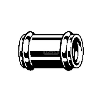 Mufa VIEGA 3895 jednoczęściowy, mosiądz (chromowanie) (stan surowy), DN 28 (zw x zz)
