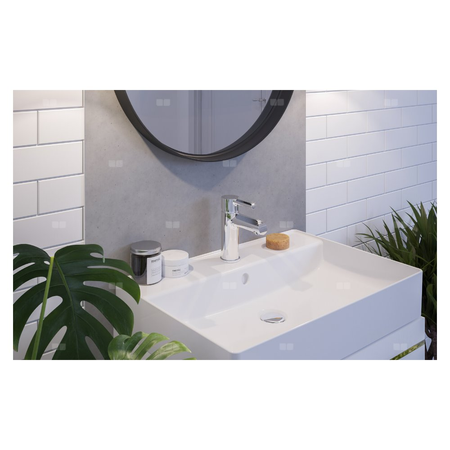 Bateria umywalkowa stojąca KFA Armatura ANGELIT click clack, chrom, montaż blat / otwór na baterię