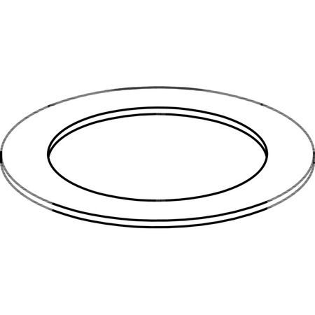 Uszczelka płaska okrągła VIEGA 9953 guma, 54 mm x 50 mm / 3 mm