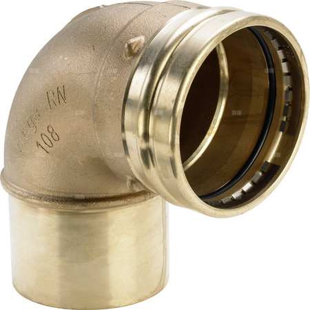Łuk 90' VIEGA 22161LF, brąz / brąz, 76,1 mm (kw x mw)