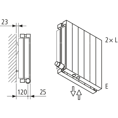 Grzejnik płytowy typ 22 KERMI V-HVV wym. 1600 x 700 mm, kolor biały, moc 2470 W