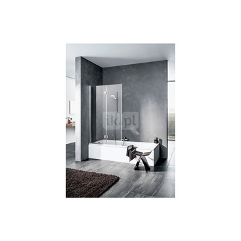 Kermi Ściana składana Liga 2PR 1200x 1500 1180-1205 SIHG ESG Clean, składany 2-skrzydłowy parawan nawannowy, drzwi otwierane w prawo