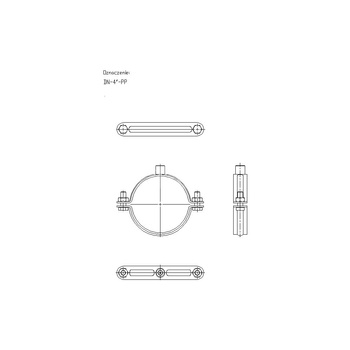 Obejma mocująca tryskaczowa NICZUK DN 107-114 mm 4-PP