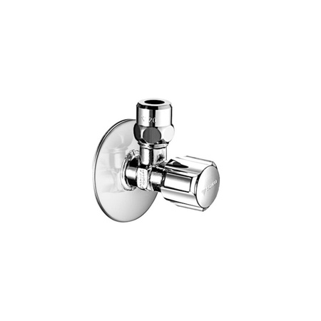 Regulacyjny zawór kątowy COMFORT 1/2" chrom z ASAG