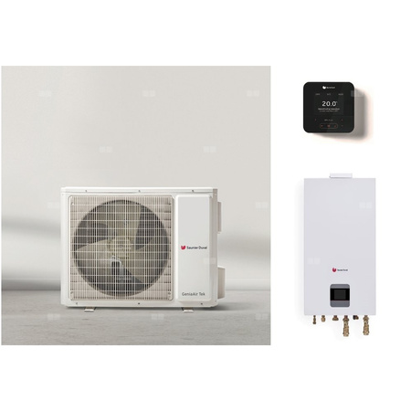 Pompa ciepła powietrzna GeniaAir Tek 7 kW 10-7.2 OS 230V B3 + Moduł ścienny HA 10-7.2 WSB + Regulator SRC 720