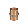 Nypel podwójny VIEGA 3280 jednoczęściowy, brąz / brąz, 1/2'' (gz x gz), 31 mm