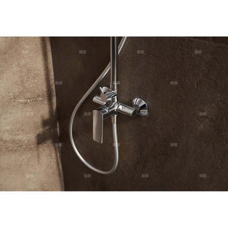 AGAT, DESZCZOWNIA Z BATERIĄ NATRYSKOWĄ, CHROM