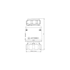 Siłownik termoelektryczny TSA-02 FO, nakrętka M30 x 1,5 mm, 230 V AC, NC, funkcja sterowania ręcznego