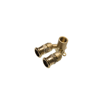 Trójnik SANHA PURAPRESS brąz 20 mm x 1/2'' x 18 mm (zw x GW x zw)