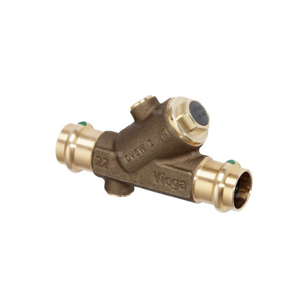 Zawór odcinający VIEGA 22394LF (stan surowy) 3/4'' (20) 22 mm mz x mz, max. 90'C