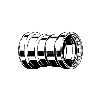 Mufa Megapress VIEGA 4215XL jednoczęściowy, stal (cynk/nikiel), DN 80 (mz x mz), 152 mm, (głębokość: 35 mm) z uszczelką