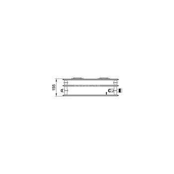 Grzejnik płytowy typ 30 KERMI X2 Profil-V, lewy wym. 300 x 1300 mm, kolor biały, moc 1070 W