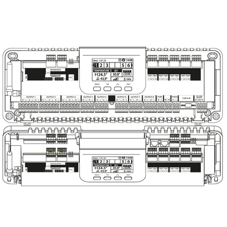 Listwa do zaworów termostatycznych przeznaczona do zarządzania ogrzewaniem podłogowym L8